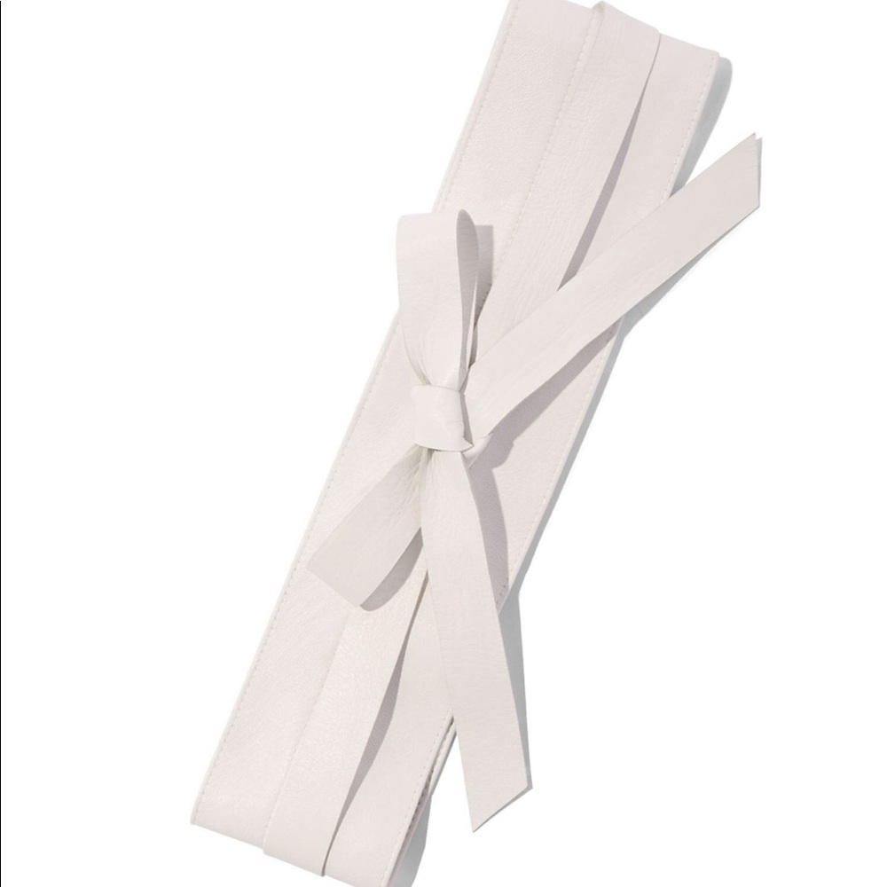 New York & Company White Obi Belt